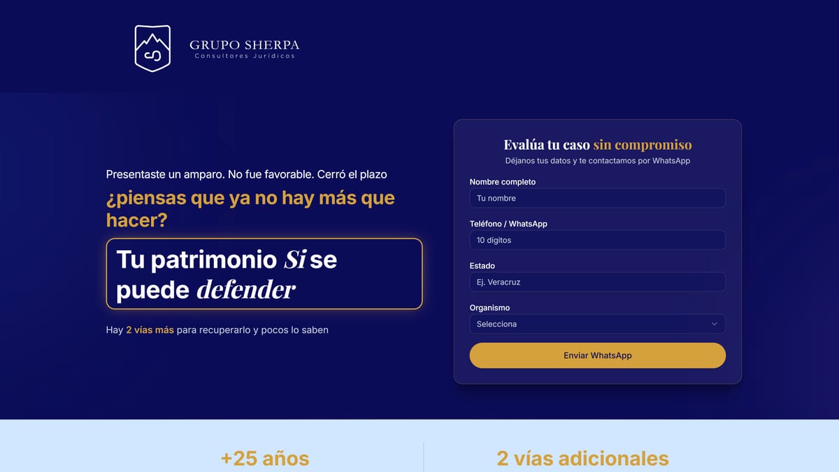 Captura del proyecto Grupo Sherpa