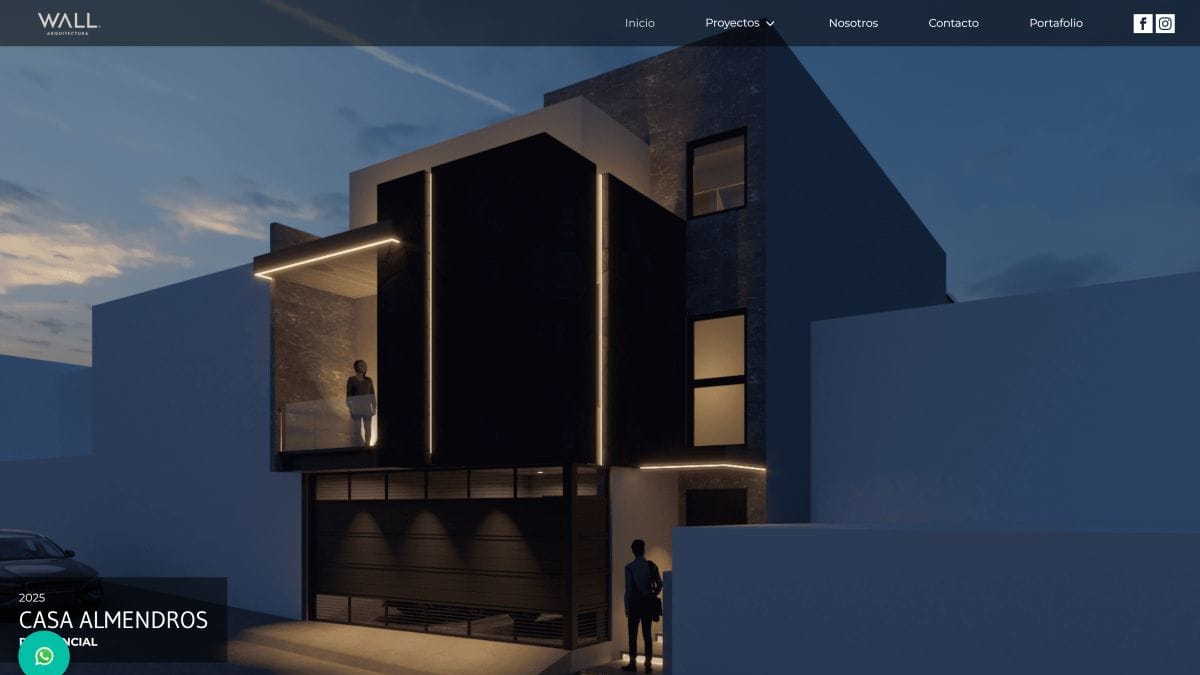 Captura del proyecto Wall Arquitectura